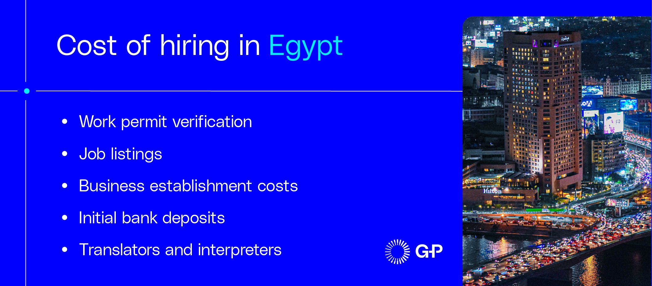 Cost of hiring in Egypt