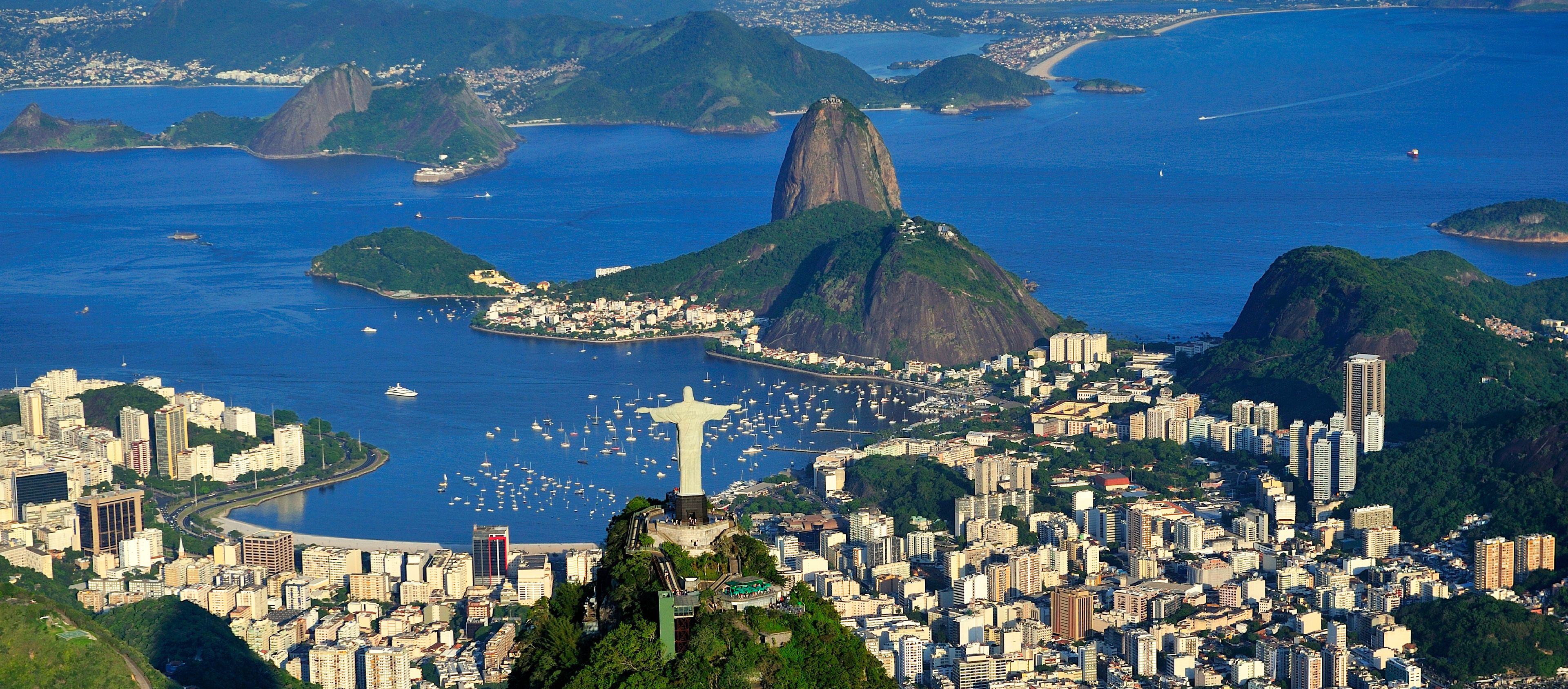 Aerial view of Brazil