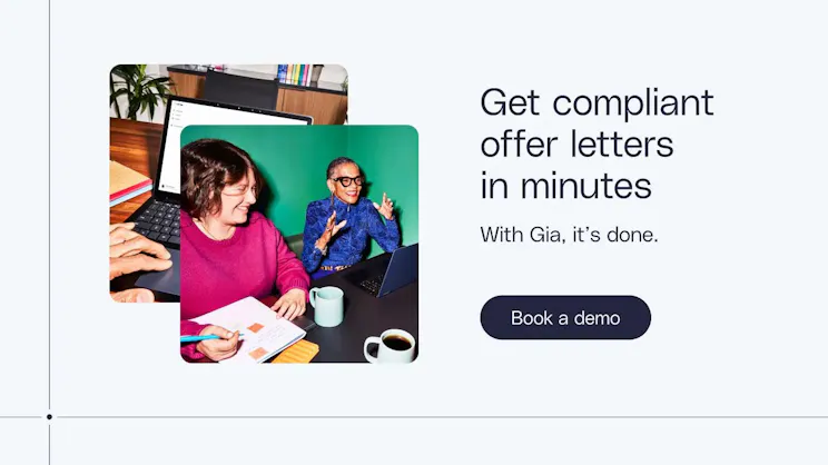 Get compliant offer letters in minutes with Gia