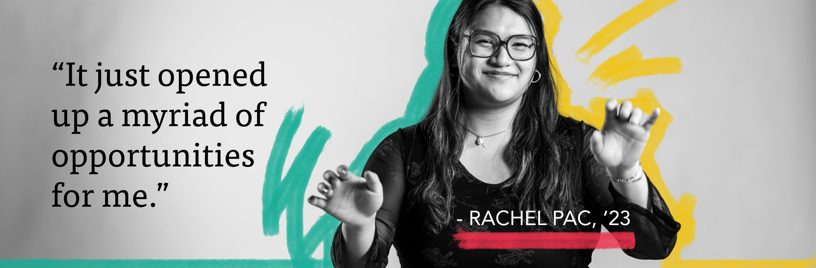 Berklee student Rachel Pac conducts music
