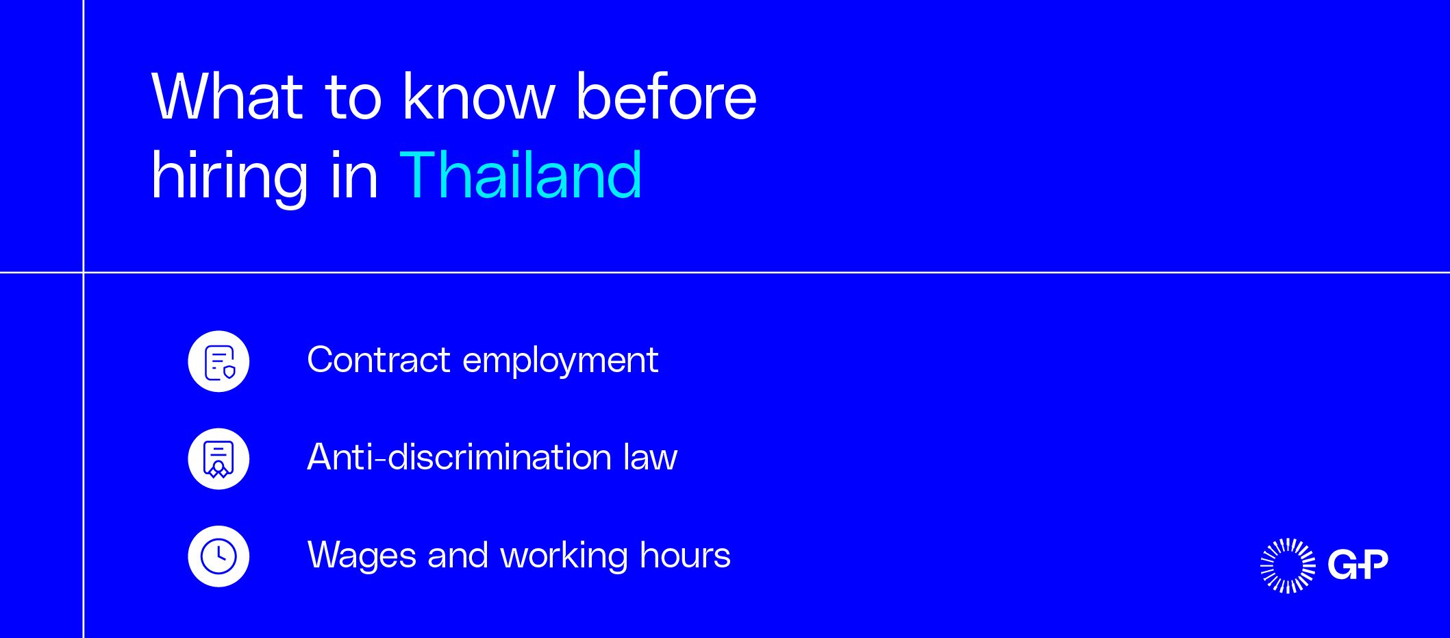 What to know before hiring in Thailand