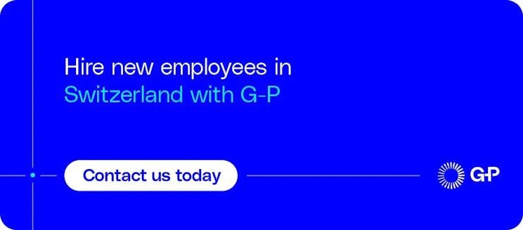 Hire new employees in  Switzerland with G-P.