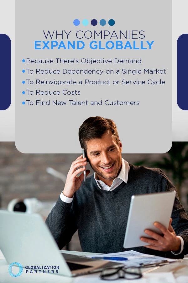 five reasons why companies expand globally