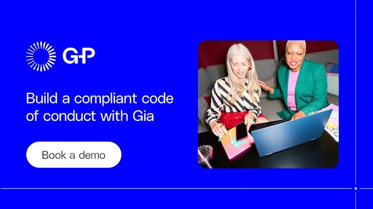 build a compliant code of conduct with Gia