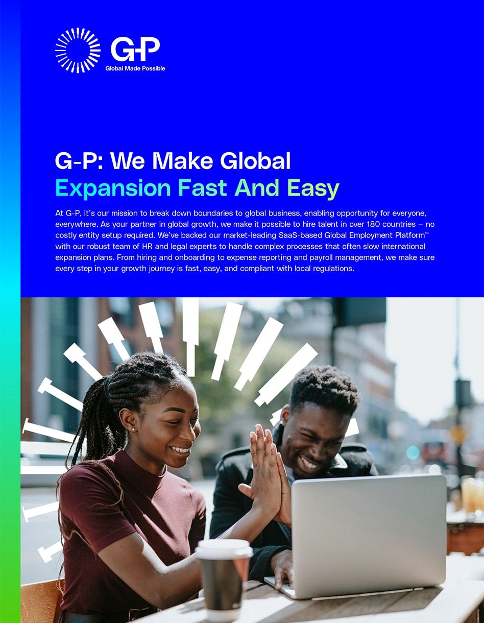 Resource | G-P: We Make Global Expansion Fast and Easy | Hero Image