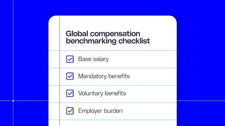 Globalna lista kontrolna benchmarkingu wynagrodzeń obejmuje finansowanie podstawowe, świadczenia obowiązkowe, świadczenia dobrowolne i obciążenie pracodawcy,