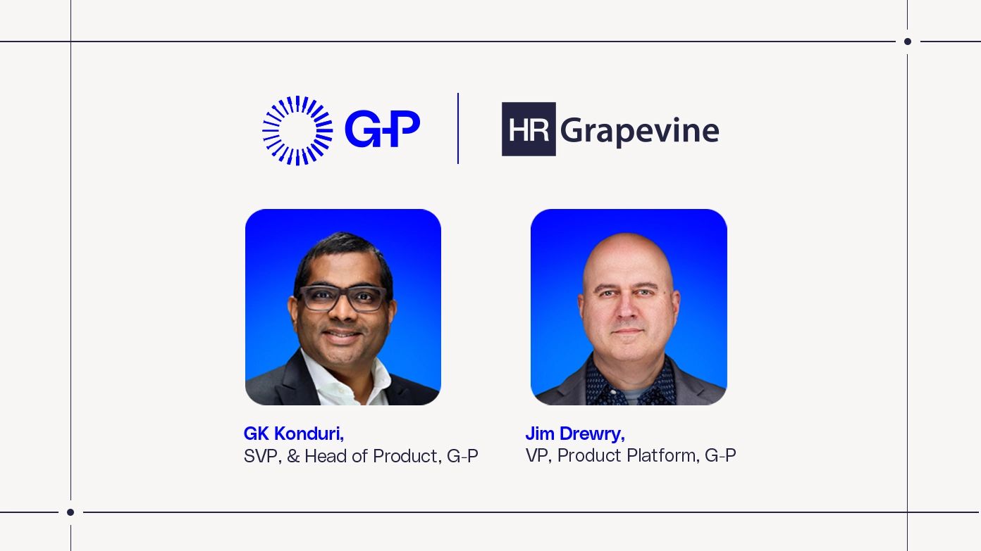 GK Konduri and Jim Drewry for AI on HR webinar