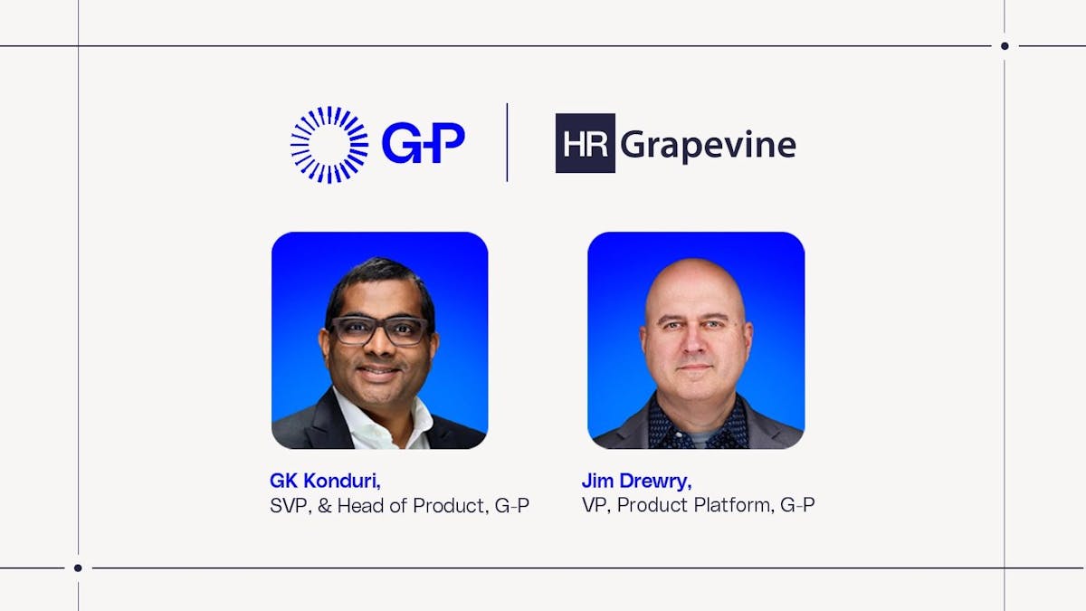 GK Konduri and Jim Drewry for AI on HR webinar