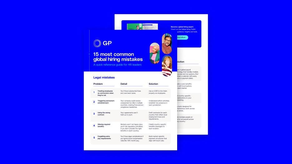 Resource | The 15 most common global hiring mistakes | Preview Image