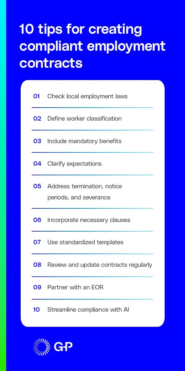 tips for creating compliant employment contracts