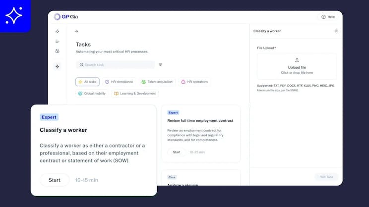 Gia classify worker tasks