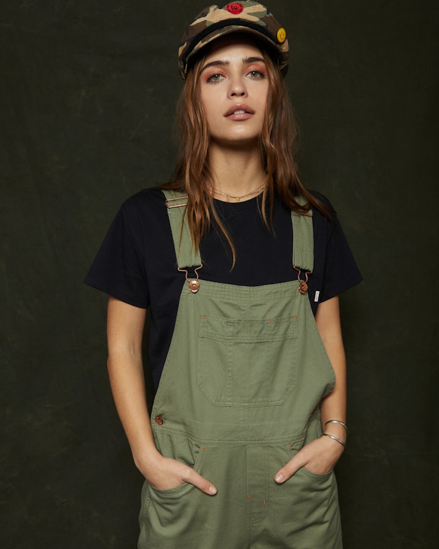 Spring is a State of Mind: Surplus in Paradise Women's Overalls and Caps