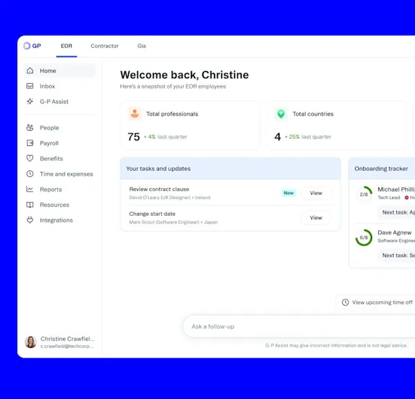 Hire anyone, anywhere, with G-P EOR