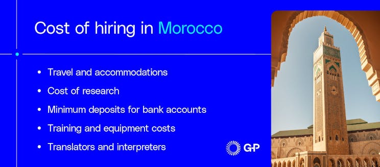 Costo de la contratación en Marruecos