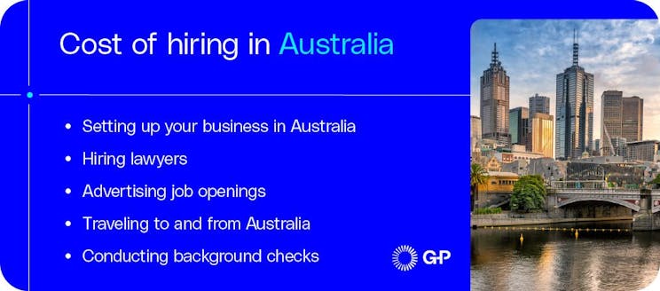 El costo de contratar a un empleado en Australia