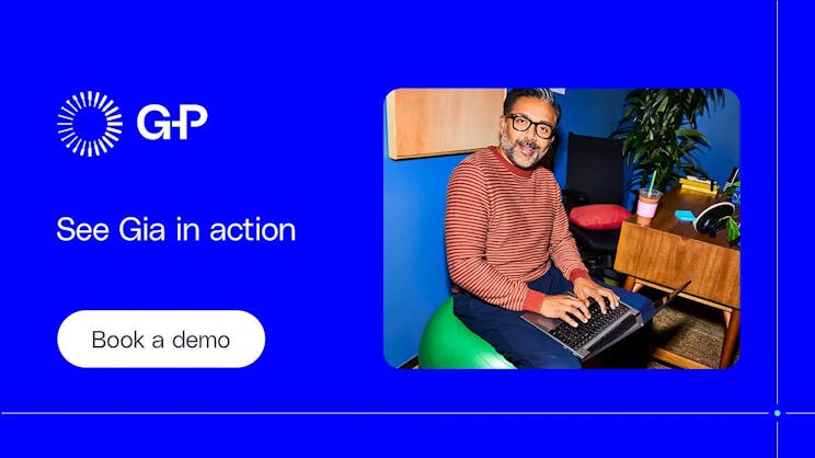 book a demo to see Gia in action