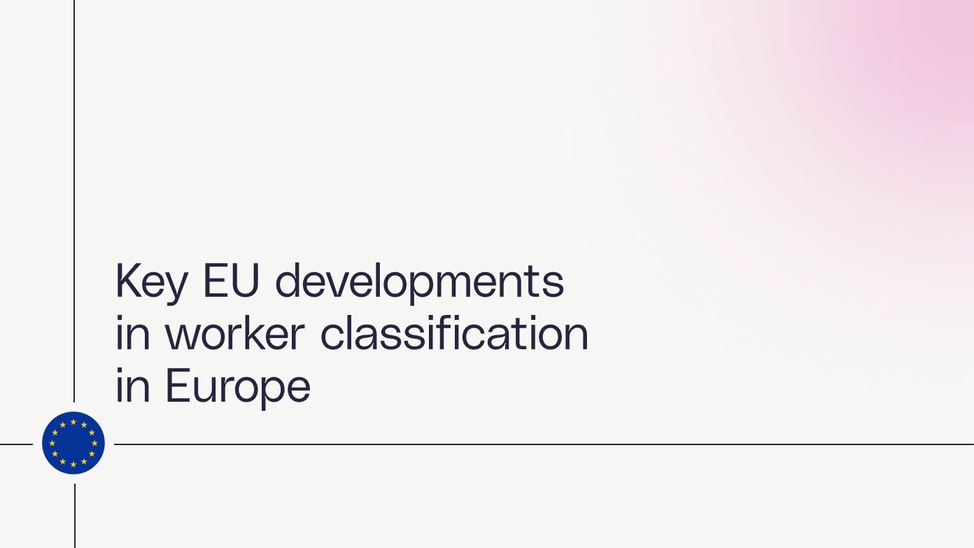 Key developments in worker classification in Europe