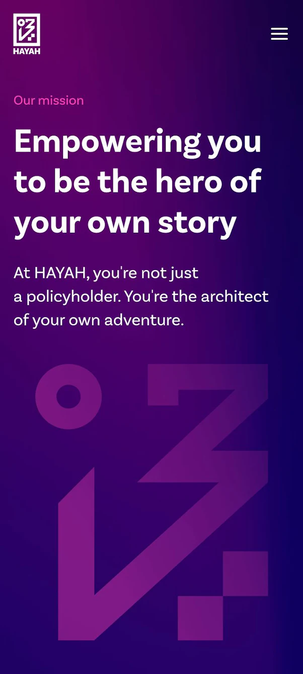 A promotional poster with a purple background
