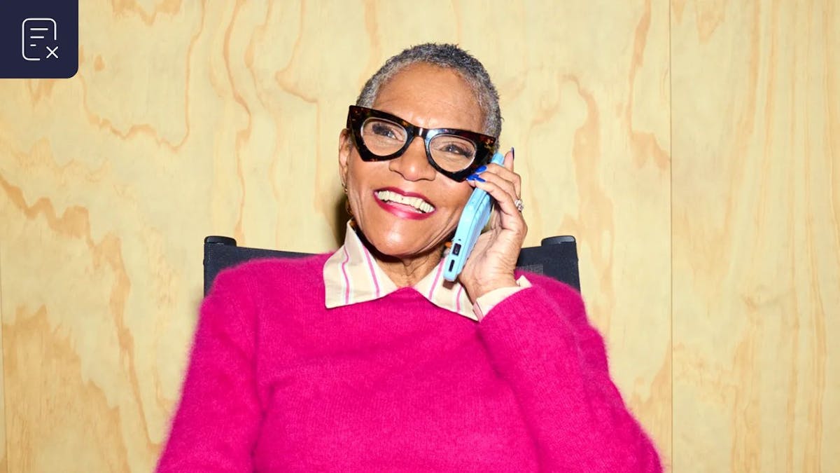 Anställd på mobiltelefon