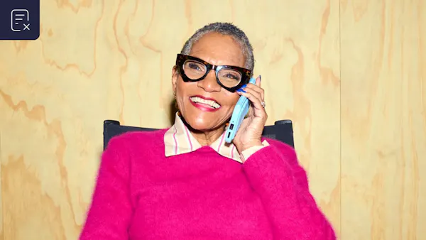 Employee on mobile phone