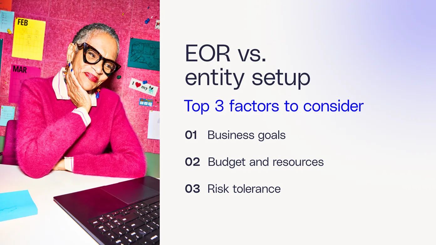 EOR vs Entity setup