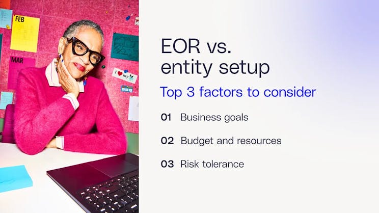 EOR vs Entity setup