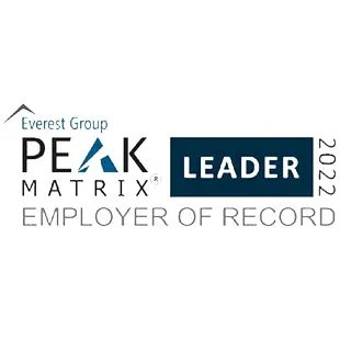 Employer of Record 2024 PEAK Matrix Award Logo Leader