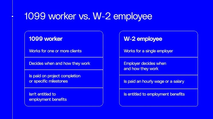 1099 worker vs. W-2 employee