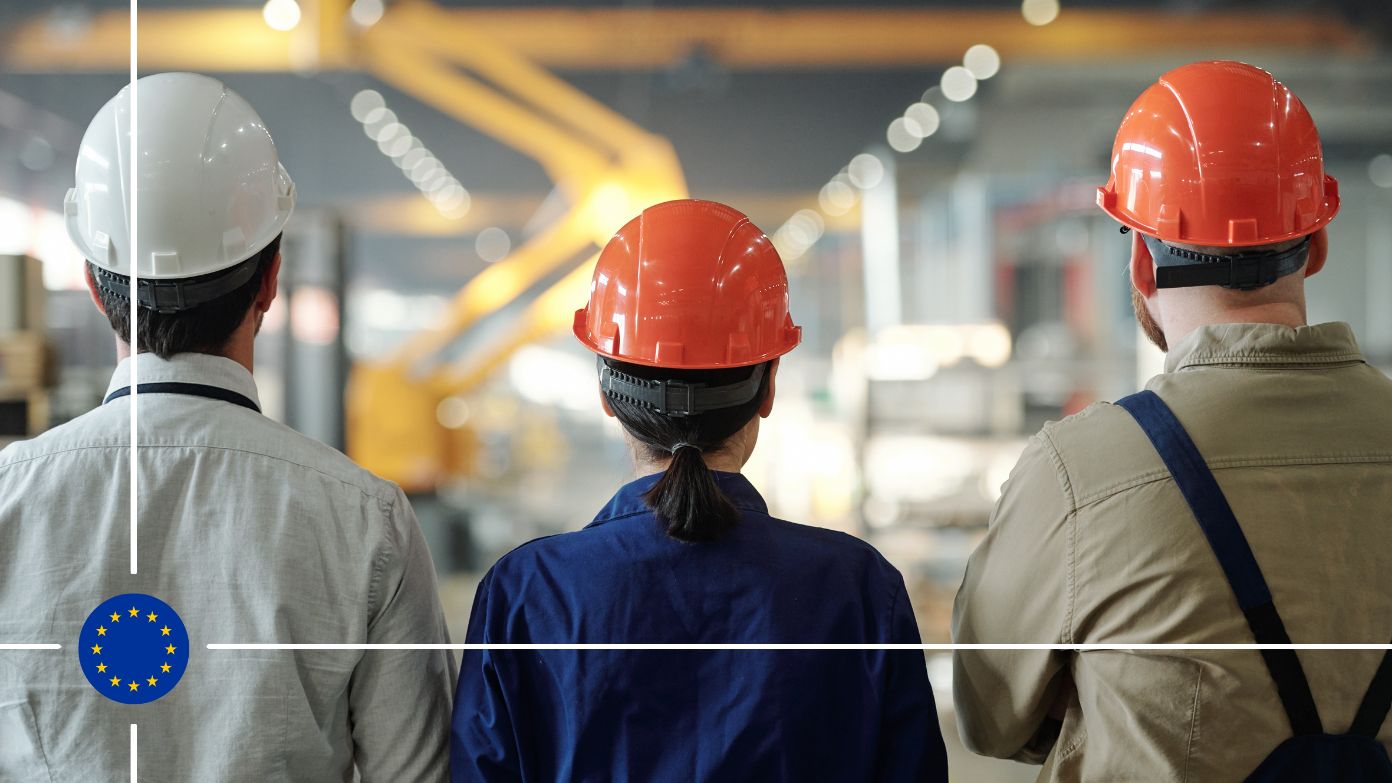 Workers on manufacturing factory floor