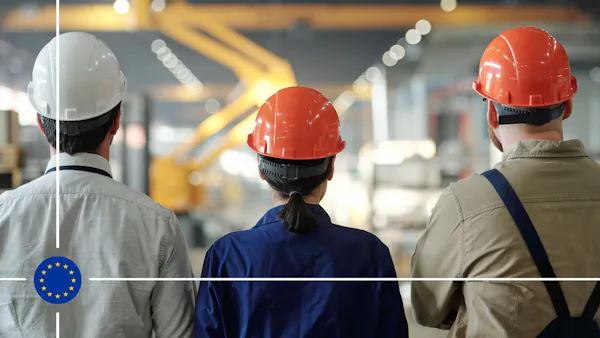 Workers on manufacturing factory floor