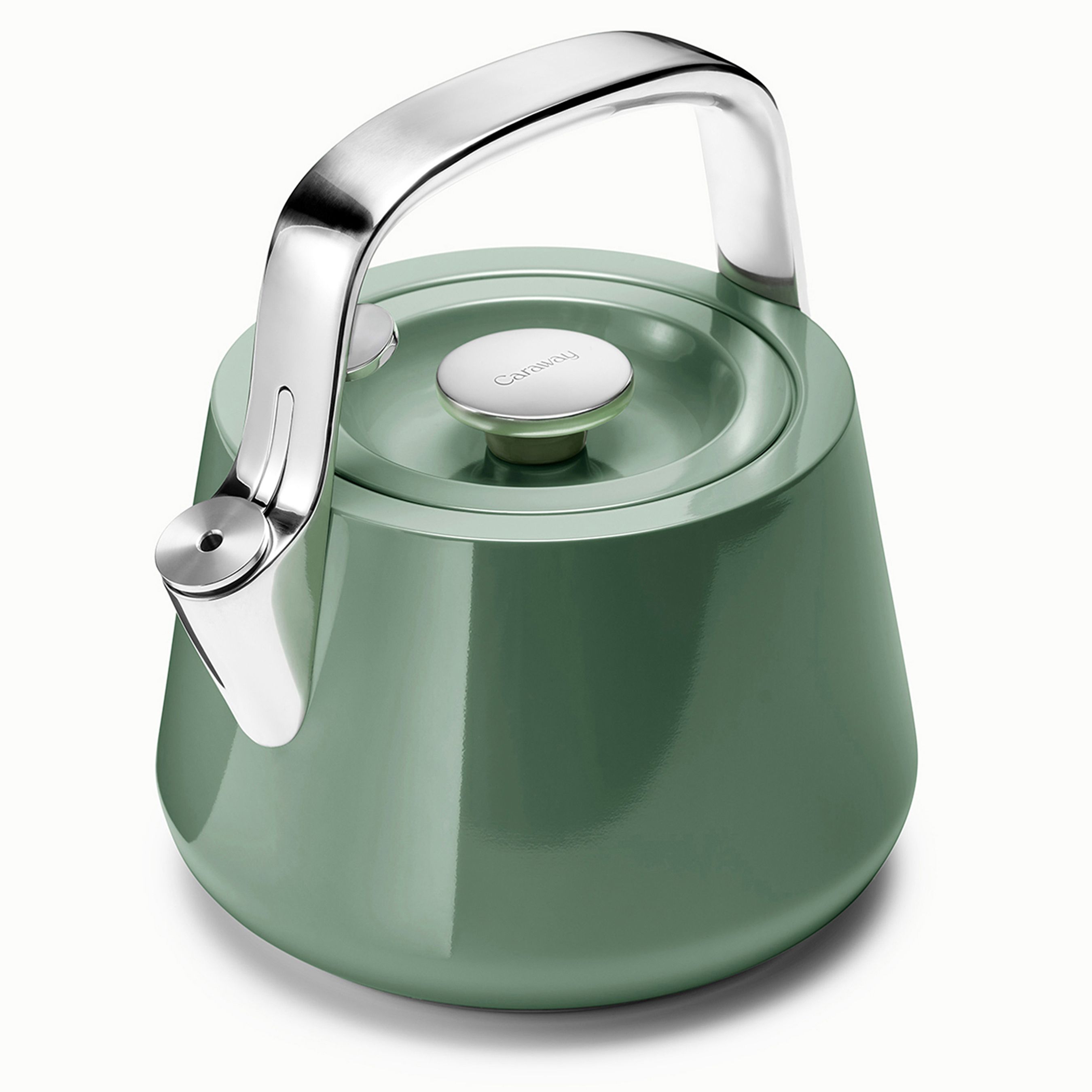 Tea Kettle In Sage | Non-Toxic Stainless Steel Body | Caraway