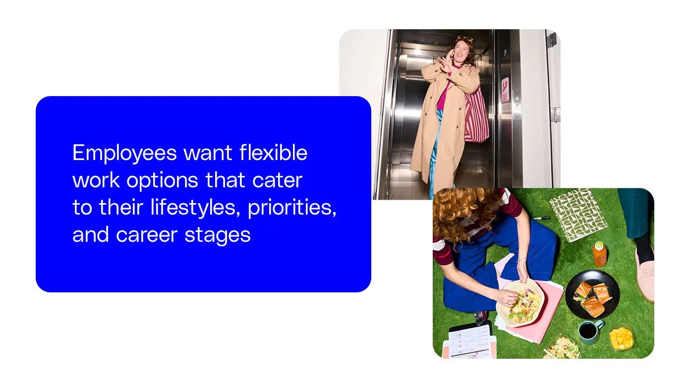 Employees want flexible work options