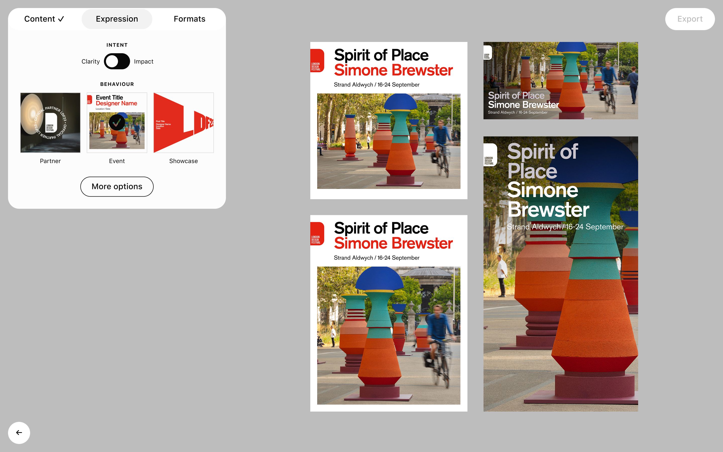Automated brand compliance. Catch problems before they reach the review queue. Every asset is evaluated against your encoded brand guidelines automatically — logo placement, color usage, image treatment, copy tone — with clear flags when something needs attention.
