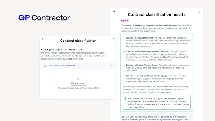 G-P Contractor contract classification