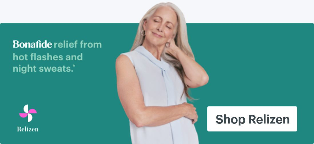 Bonafide relief from hot flashes and night sweats. Shop Relizen Bonafide relief from hot flashes and night sweats. Shop Relizen