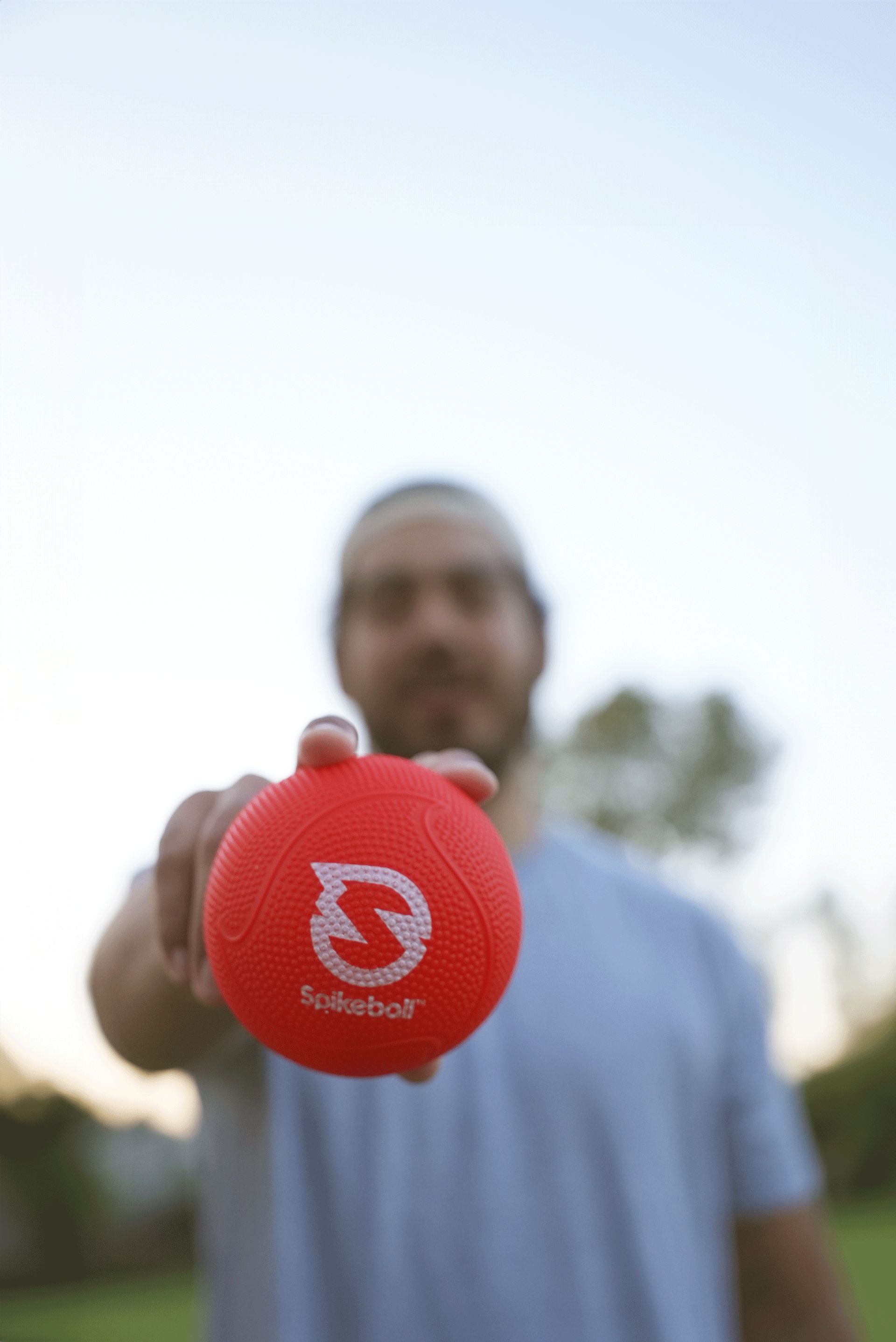 Spikeball player