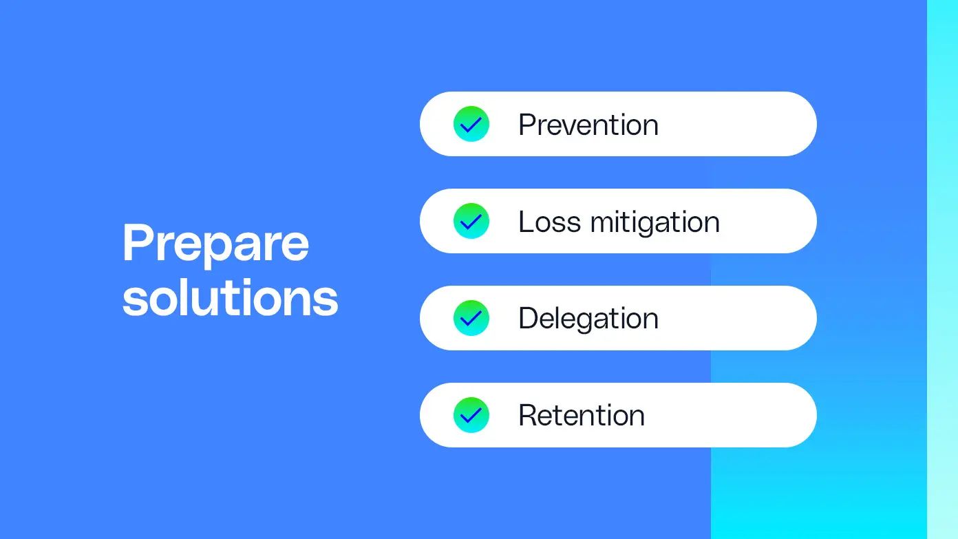 prepare solutions for HR risk management
