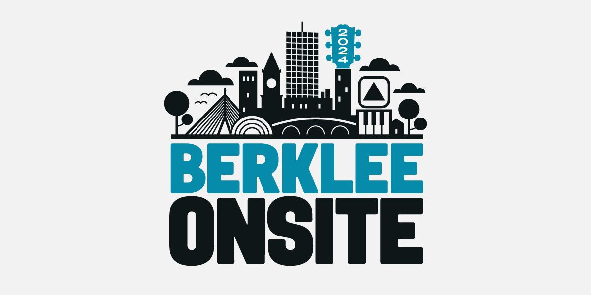 Berklee Onsite 2024 logo against an off-white background