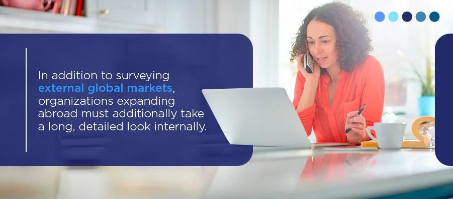 prepare an internal audit before expanding globally