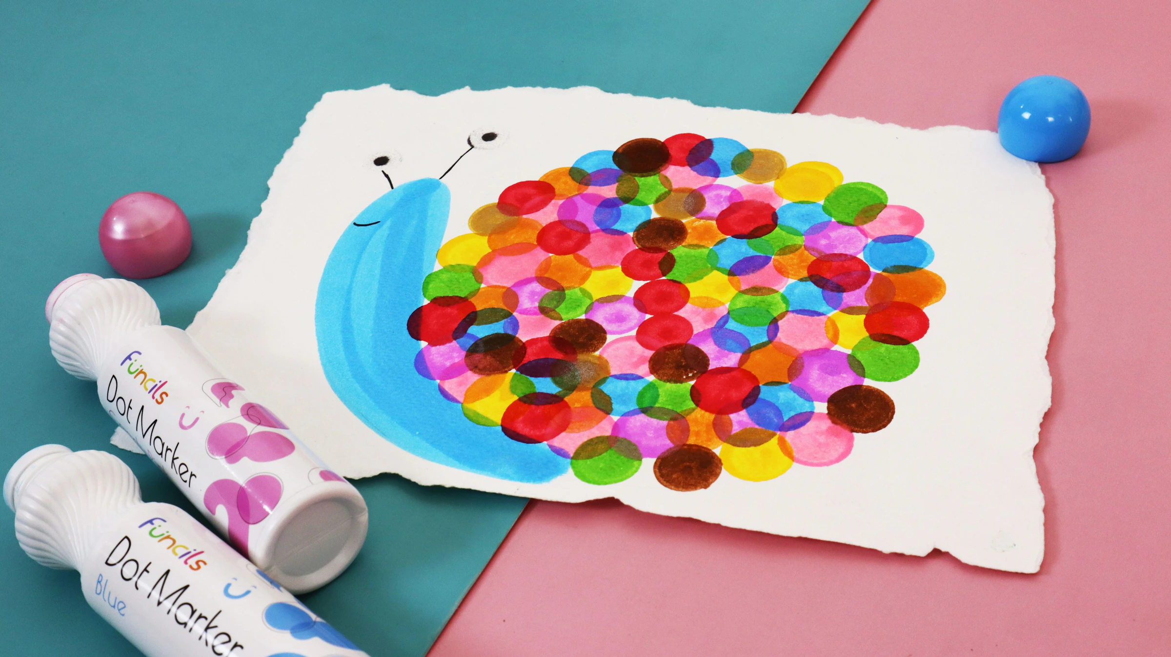 Dot marker pointillism art and creative projects