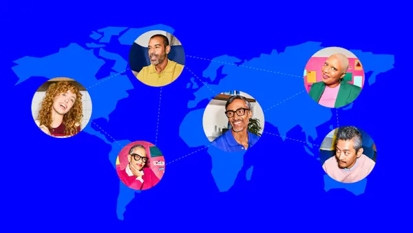 Människor över hela världen samarbetar