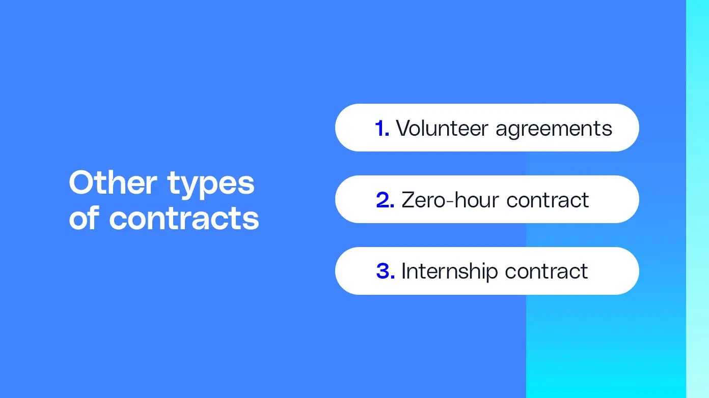 other types of employment contracts