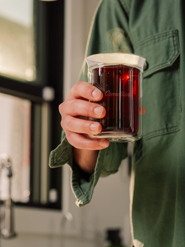 Finished Cometeer coffee — ready to drink