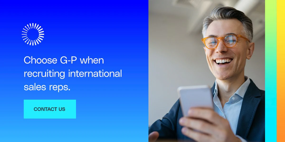 Recruit International Sales Rep with G-P