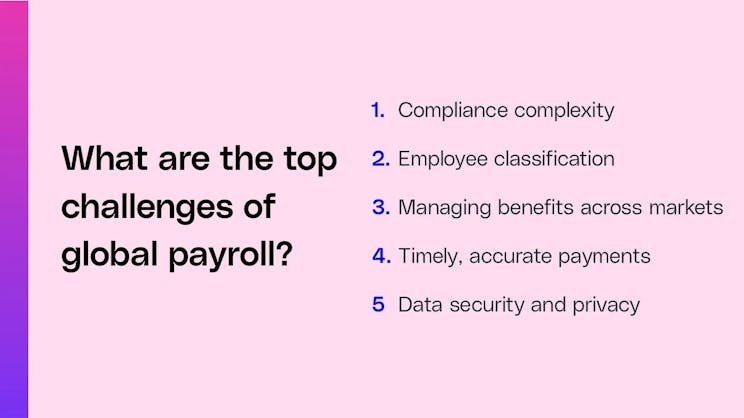 Top challenges of global payroll