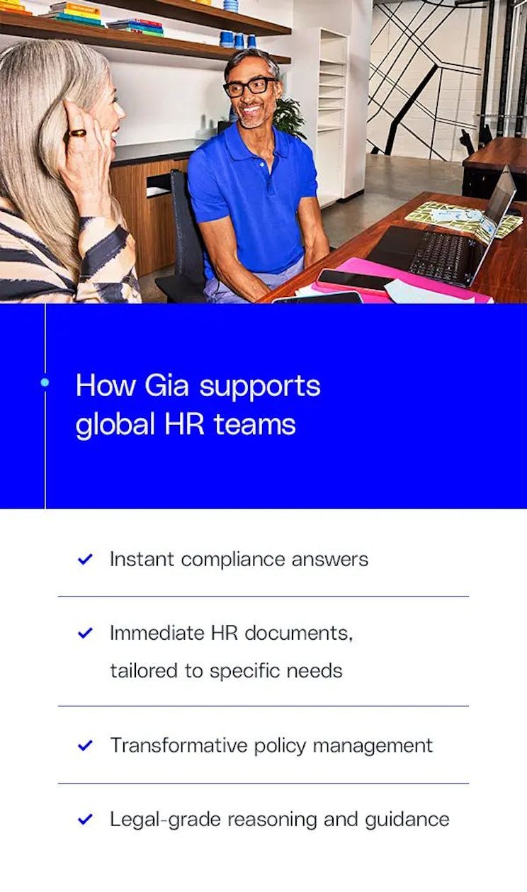 how Gia supports global HR teams