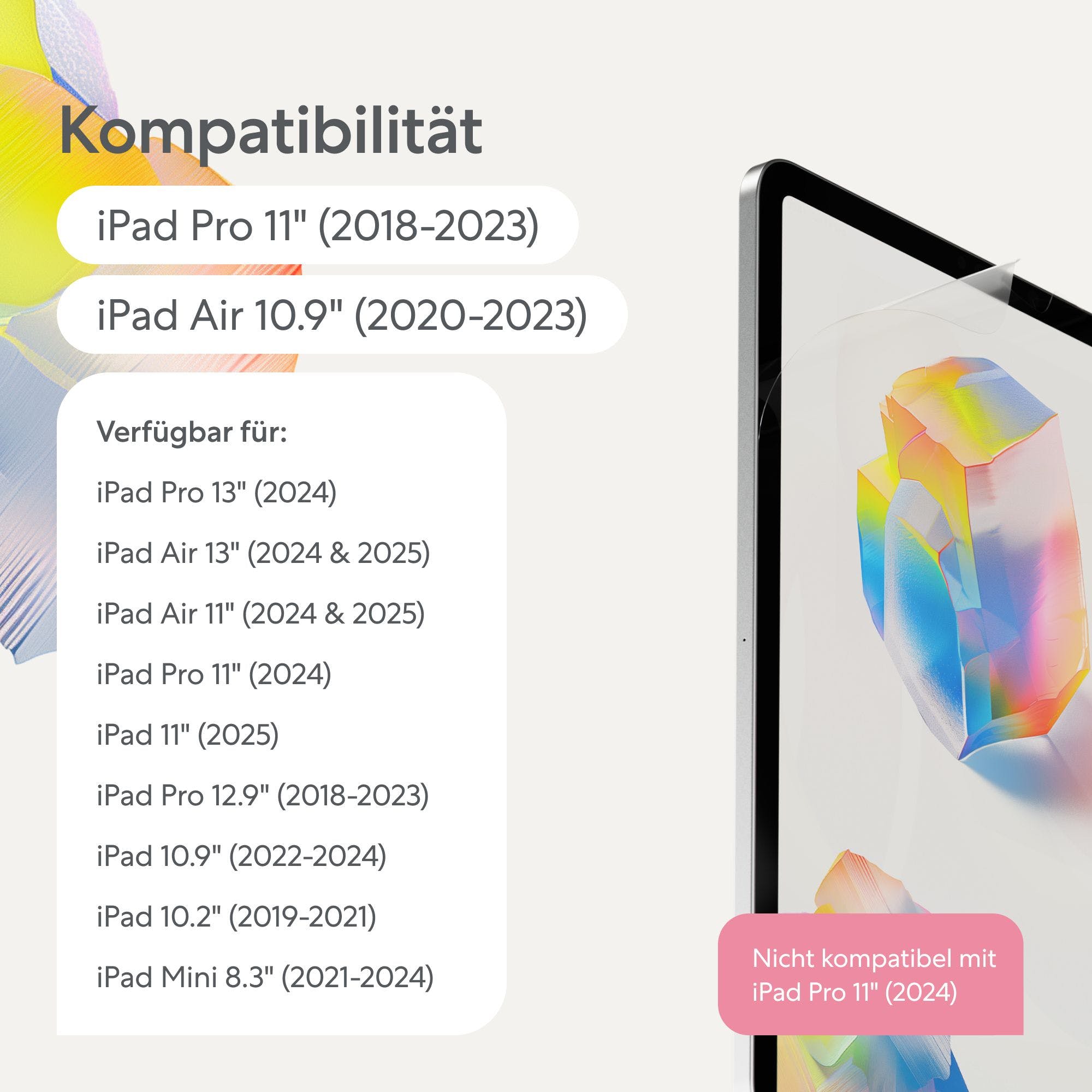 Paperlike Folie (2x) für iPad (alle Modelle) zum Schreiben und Zeichnen - Bild 10 von 14