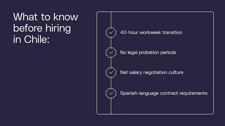 What to know before hiring in Chile​​ 
