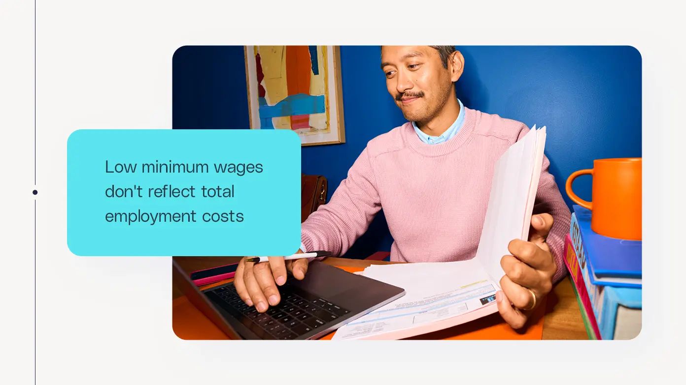 low minimum wages don't reflect total employment costs