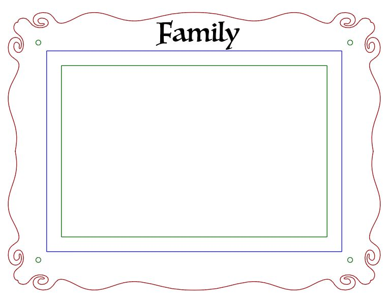 Screenshot of a design for a picture frame